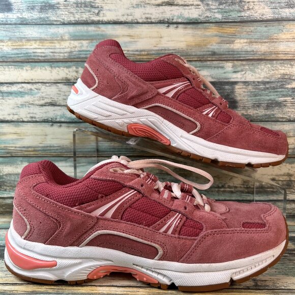 Vionic Sneakers 23 Walk Size 7M Mauve Pink Suede Athletic Walking Comfort Shoes - Picture 1 of 10